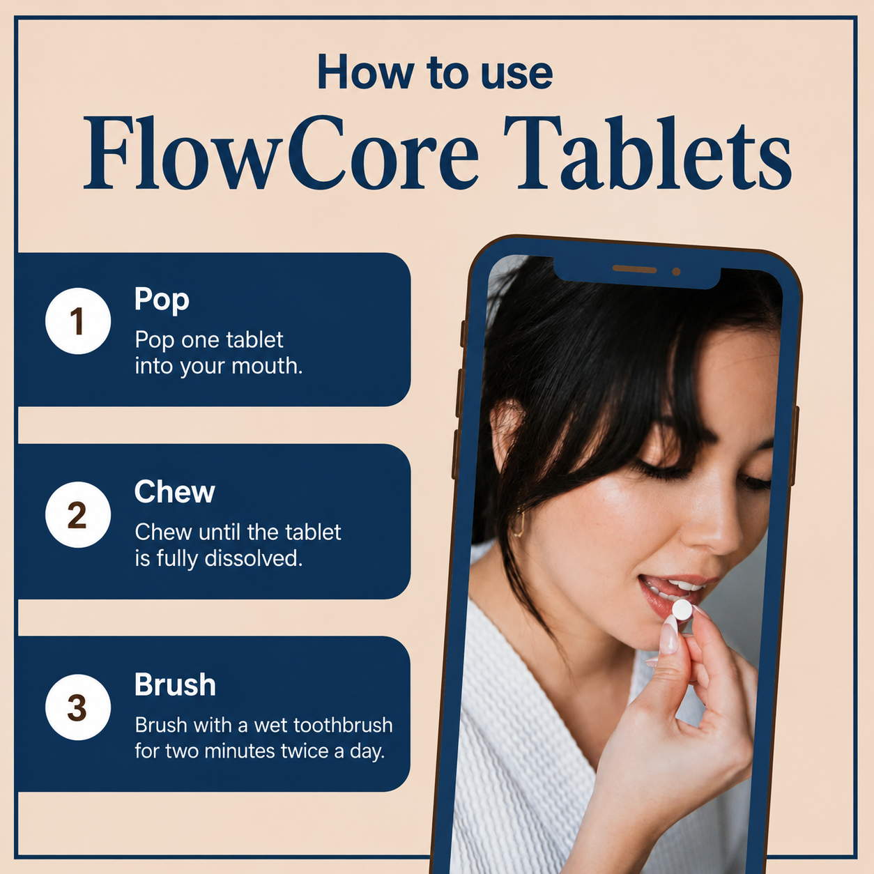 FlowCore Toothpaste Tablets